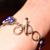 Vintage Liberty 1911 Navajo A. Cadman Sterling Silver Lapis Lazuli Ladies Wrist Watch, Legacy Quartz Automatic Watch, Adjustable Bracelet