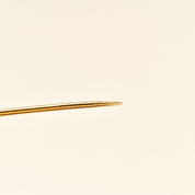 Edwardian Tiffany & Co. 18K Black Opal Stick Pin, Pear-Cut Gemstone, White Gold Setting, Yellow Gold Post, 2 3/4" L