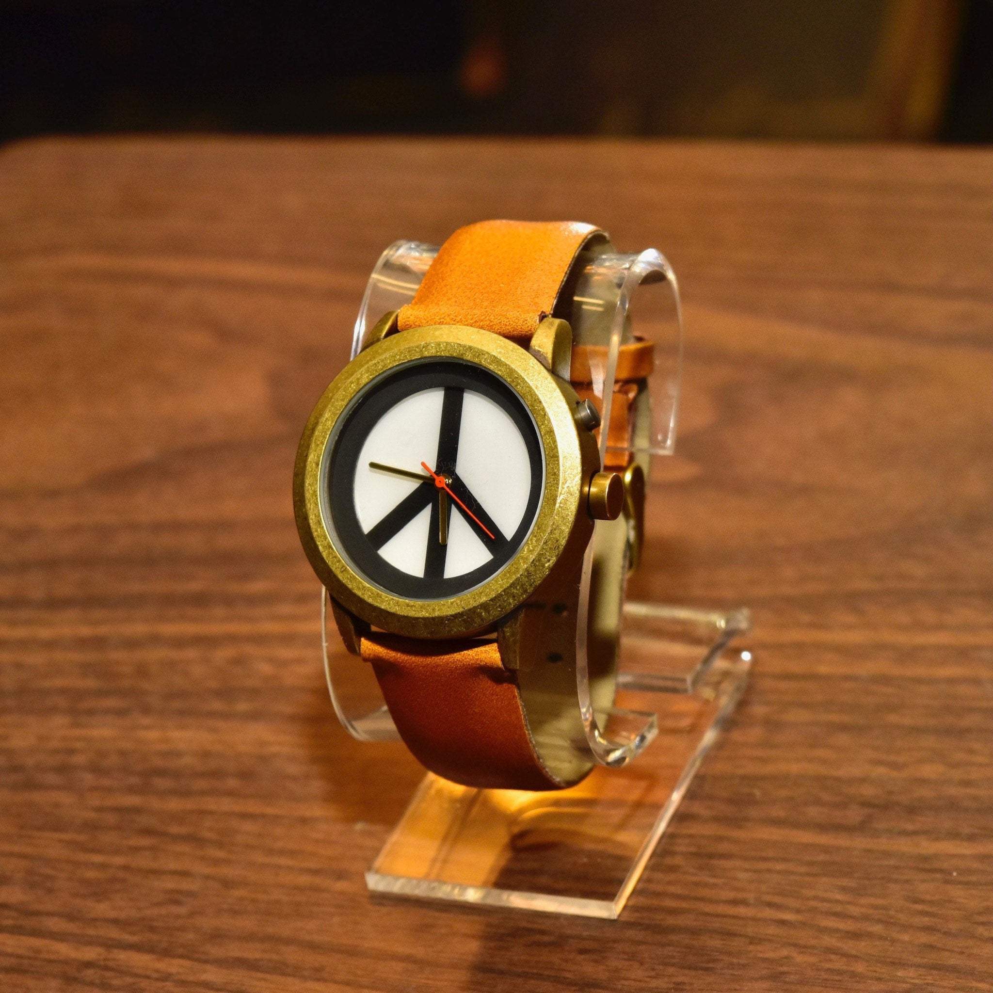 Unisex Wristwatch, Medium Size, Made With Peace & Love, 8" L
