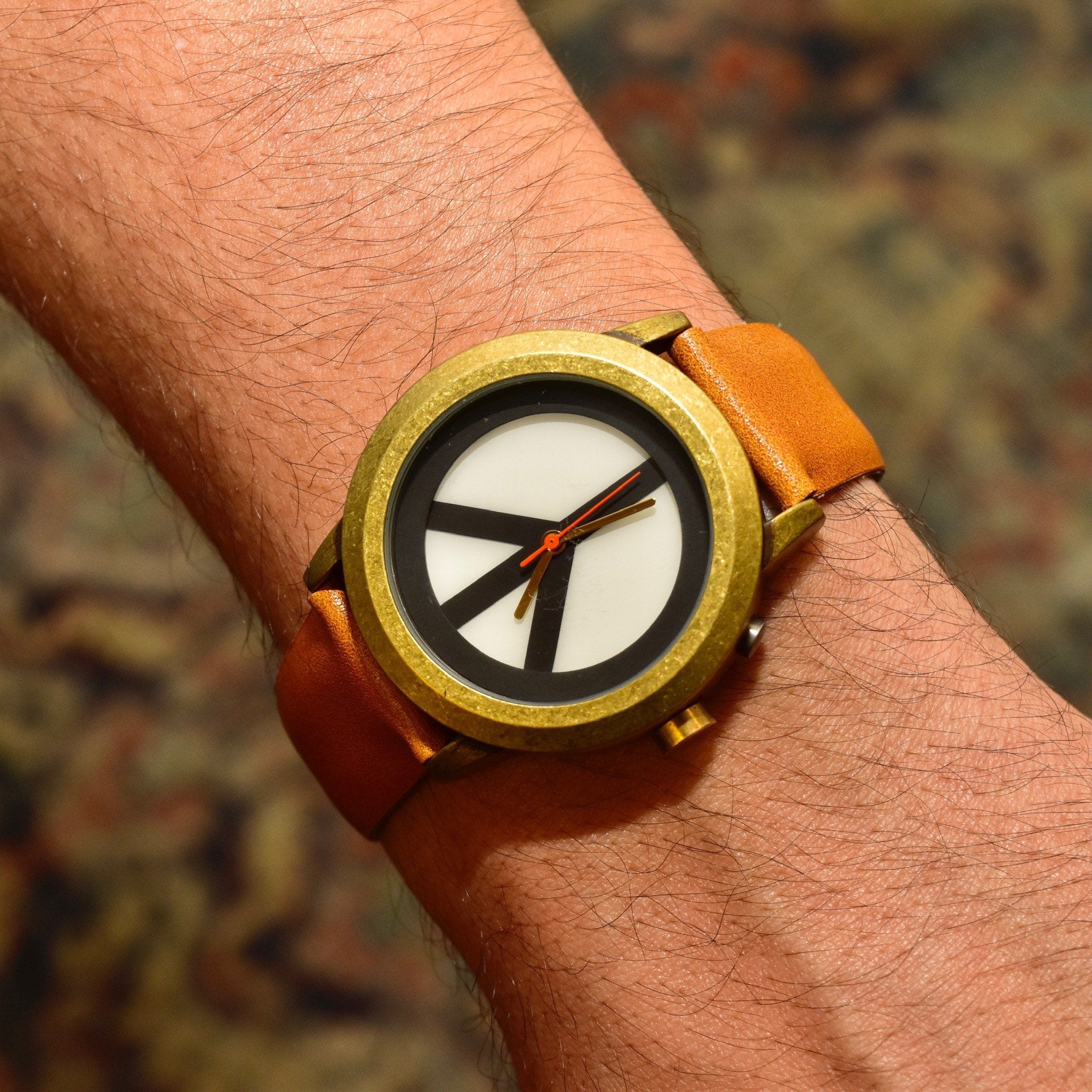 Unisex Wristwatch, Medium Size, Made With Peace & Love, 8" L