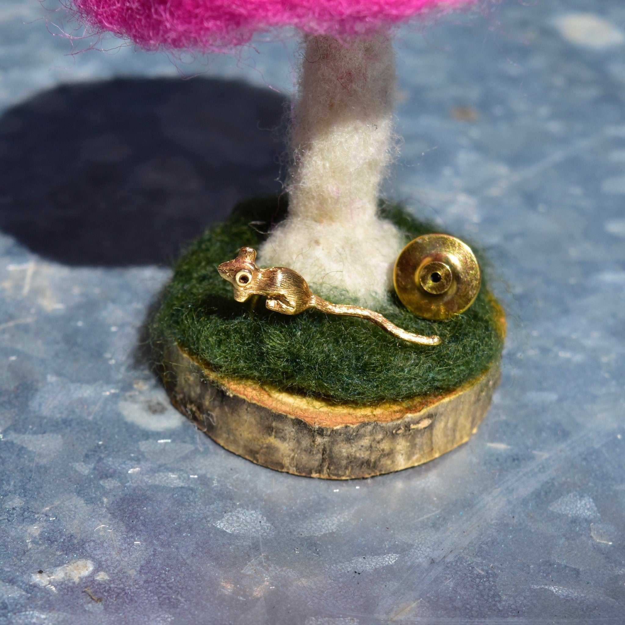 Rat Tie Tack, Miniature Gold Mouse Pin, Cute 585 Accessories