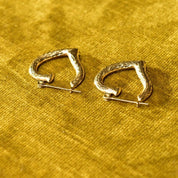 Vintage 14K Gold Hammered Heart Hoop Earrings, Textured Yellow Gold Hoops, Cute 585 Heart Earrings, 22mm