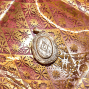 Vintage/Antique Hand-Engraved Sterling Silver Locket, Intricate Designs, Floral Motifs, Ornate Two-Sided Picture Locket, 2 5/8" L