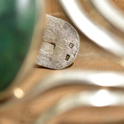 Vintage Modernist Sterling Silver Turquoise Cuff Bracelet, Adjustable, Natural Turquoise Cabochon, 925 Jewelry,