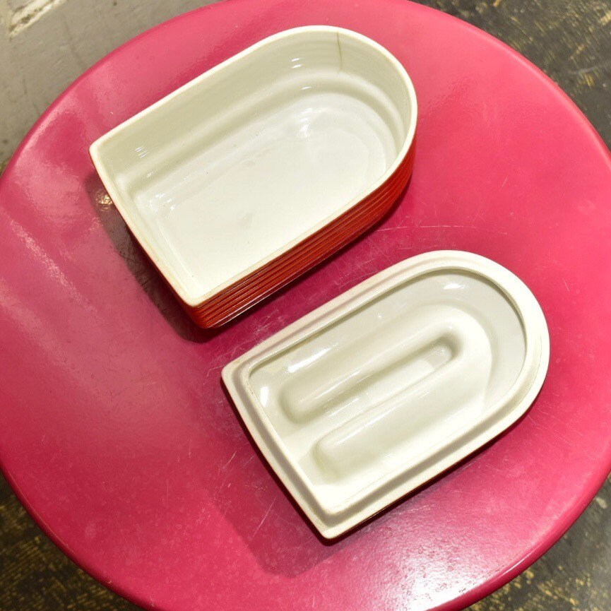 Vintage Westinghouse Hall China Orange Ceramic Refrigeratorware, Lidded Leftovers Dish, Collectible Decorative Kitchenware, Mod, 7" L