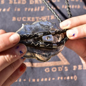 Vintage Sterling Silver Moss Agate Bolo Tie, Stand Sterling Bolo Tie, Moss Agate Cabochon, 20.75" L