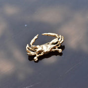Vintage Gold-Toned Crab Brooch, Cute Crab Pin, Cancer Crab Pin, Zodiac Jewelry, Cancer Season, Jacket/Purse Pin, 40mm
