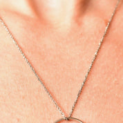 14K White Gold Sparkle Chain, 1mm Loose Rope Pendant Necklace, Dainty Gold Chain, Vintage Jewelry, 18 1/8" L