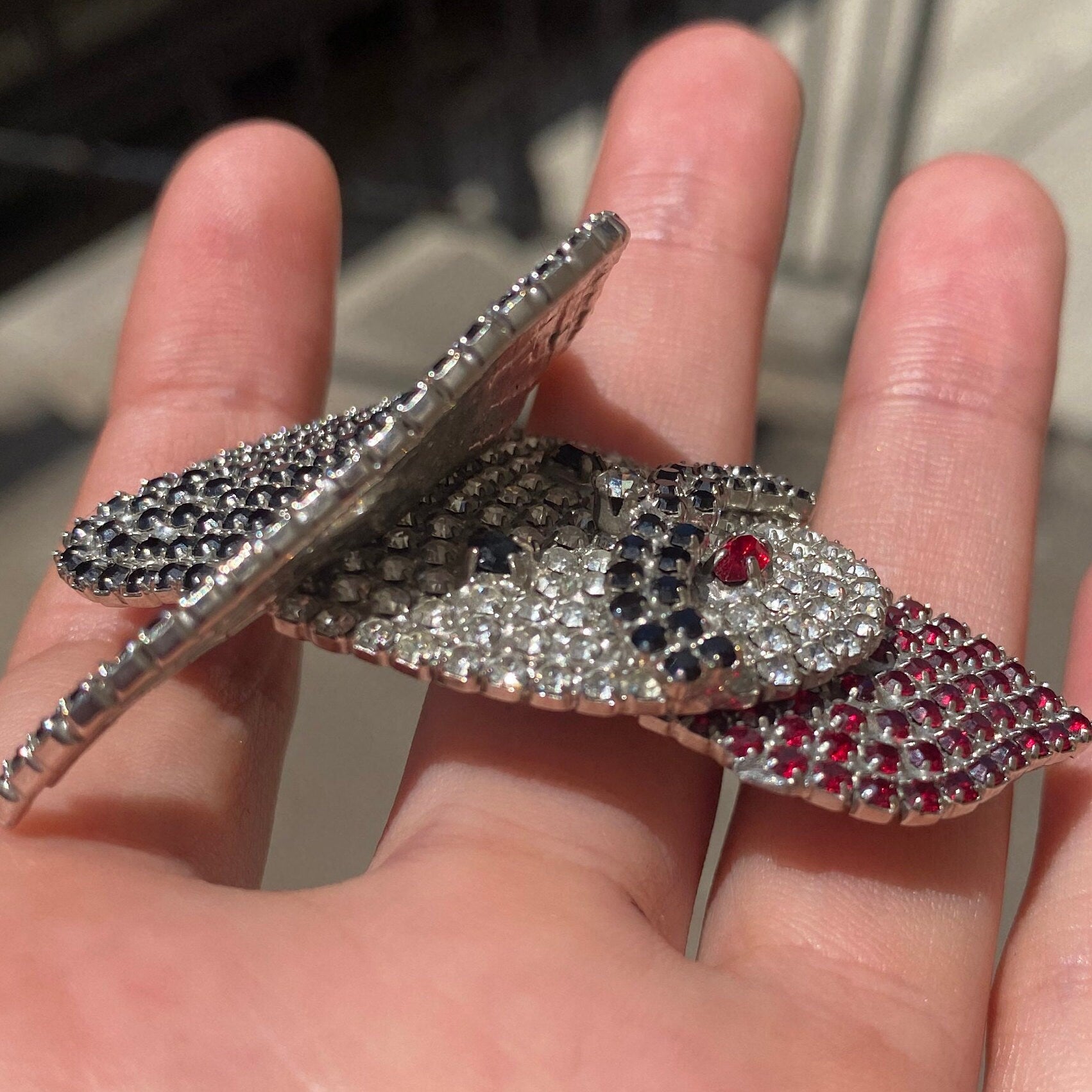 Vintage Silver Butler Wilson Western Cowboy Brooch, Unique Jeweled Cowboy Brooch, Cute Statement Accessory, Rhinestone Brooch, Gemstone Pin