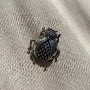 Vintage 925 Sterling Silver Lady Bug Brooch, Unique Silver Bug Brooch, Cute Statement Accessory, 925, Mexican Sterling, TAXCO 925