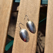 Vintage Sterling Silver Spoon Dangle Earrings, Spoon Earrings, Unique Earrings, 925 Earrings, 34mm