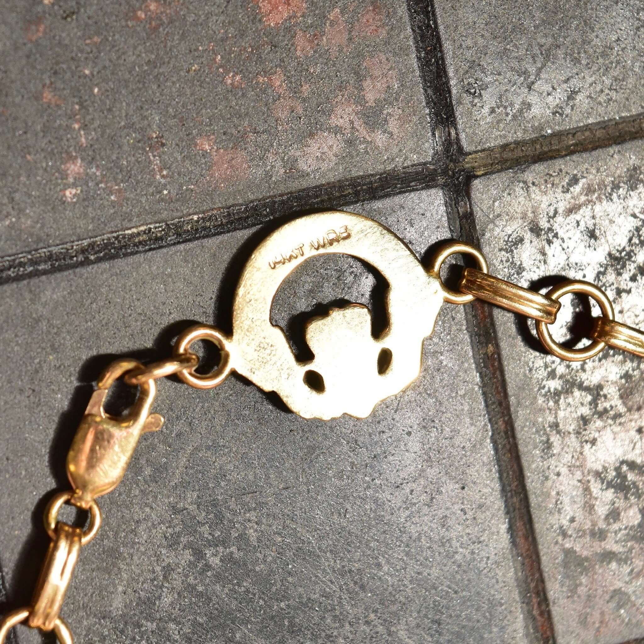 14K Irish Claddagh Link Bracelet In Yellow Gold, Symbol Of Love, Loyalty & Friendship, Vintage Jewelry, 7 3/4" L