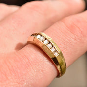 14K Channel Set Diamond Wedding Ring
