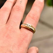 14K Channel Set Diamond Wedding Ring