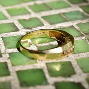 14K Channel Set Diamond Wedding Ring