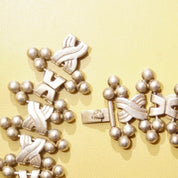 Hector Aguilar TAXCO 940 Sterling Silver Festoon Necklace, Chunky Silver X-Link Bead Collar Necklace, 16 1/2" L