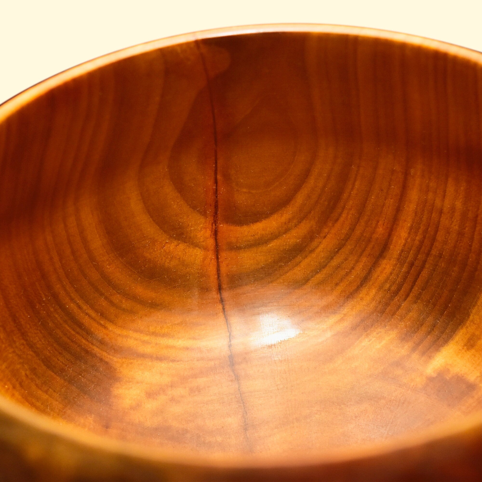 Signed Moulthrop Figured Tulipwood Bowl, Decorative Wooden Bowl, Contemporary Table Center Piece, Moulthrop Studios, 8 1/8" H