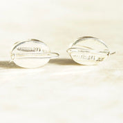 Vintage TAXCO Modernist Sterling Silver Onyx Drop Earrings, Black & Silver Dangle Earrings, Mexico 925, Latch Hook Earrings, 1" Long