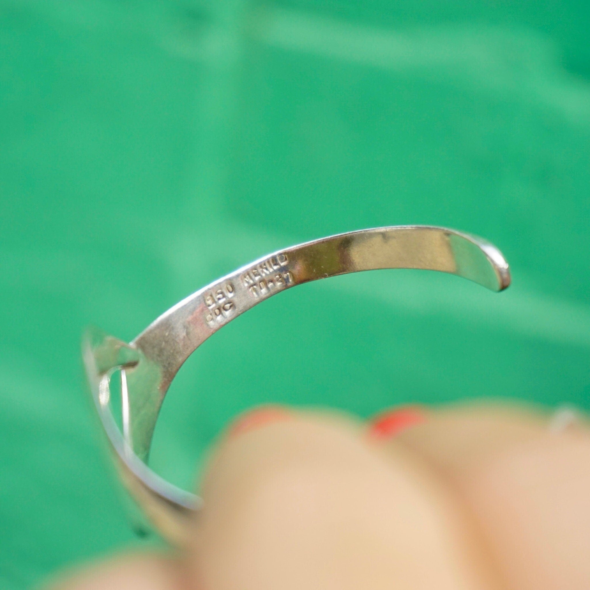 Vintage Sterling Silver Bracelet Cuff, Made In Mexico Silver Bracelet, Modern Silver Bracelet, Minimalist Cuff, 950 Jewelry