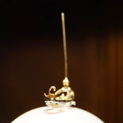 Vintage Two-Tone 14K Gold Diamond & Pearl Brooch, Diamond Encrusted White Gold Pin With Accent Pearl, .18 TCW, Yellow Gold Backing, 1 1/2" L