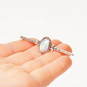 Antique Art Deco Sterling Silver England Sulphide Butterfly Wing Cameo Bar Pin, Small Figural, Floral Details, Engraved Accents, 1 3/8" L