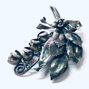 Vintage Brooch, Hobe Sterling, Hobe Brooch, Hobe Jewelry, Vintage Jewelry, Silver Brooch, Dangle Brooch, Vintage Pin, Rose Brooch, Flowers
