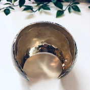 Vintage Cuff Bracelet, Silver Bracelet, Vintage Jewelry, Hammered Silver, Statement Jewelry, Thick Bracelet, Small Jewelry, Unique Jewelry