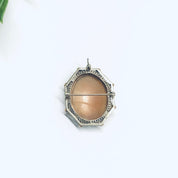 Vintage 14K White Gold Cameo, White Gold Jewelry, Cameo Pendant, Gold Cameo Pendant, 14K White Gold, White Gold Cameo Brooch, Vintage Brooch