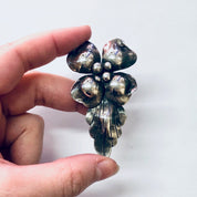 Vintage Brooch, John Wanamaker Pin, John Wanamaker Jewelry, Vintage Jewelry, Silver Brooch, Flower Pin, Flower Jewelry, Unique Pin, 925 Pin