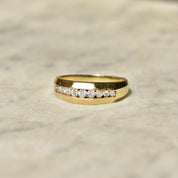 14K Channel Set Diamond Wedding Ring