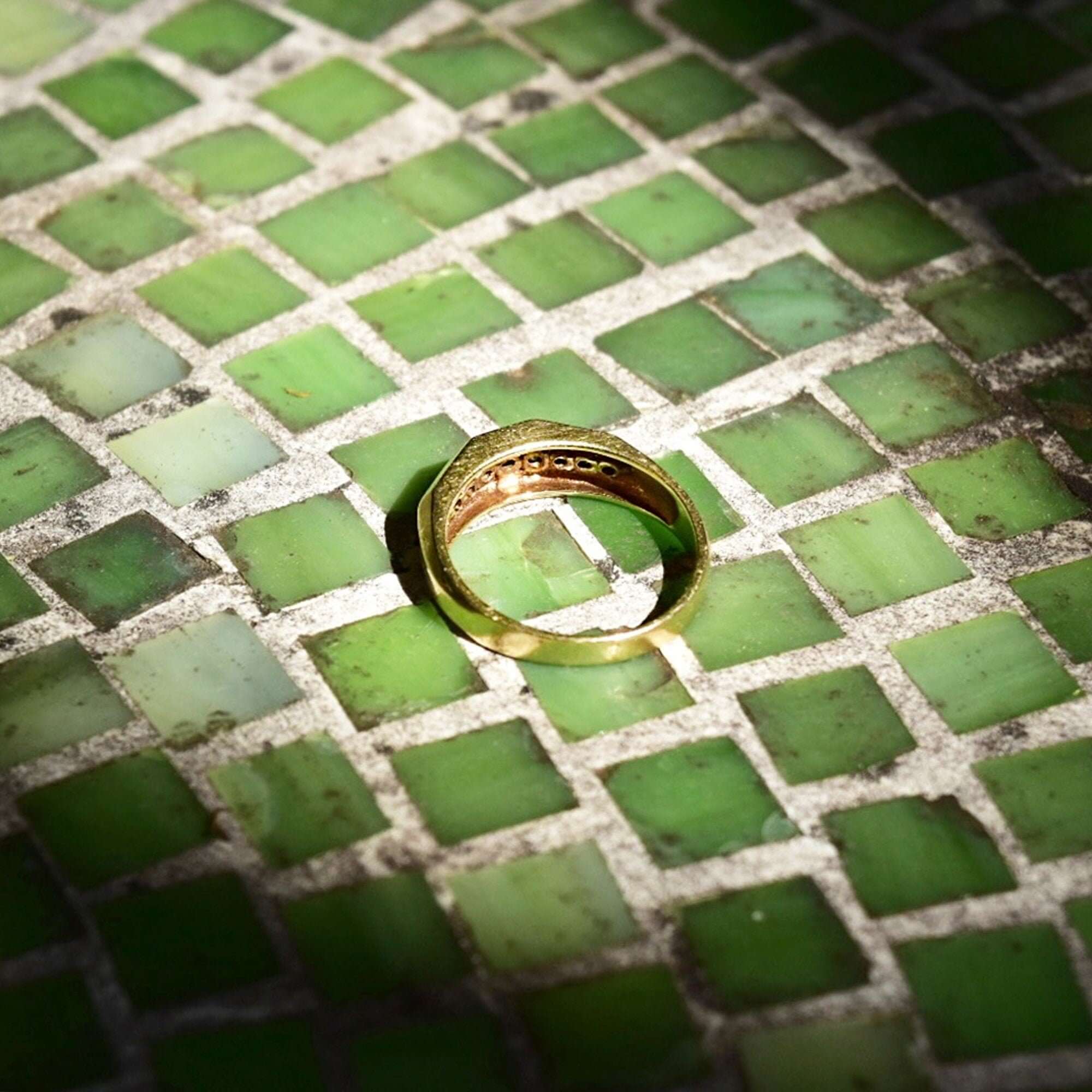 14K Channel Set Diamond Wedding Ring