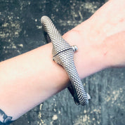 Vintage Anklet, India Silver, Large Anklet, Hinged Bangle, Vintage Jewelry, Textured Silver, Statement Jewelry, Unique Bracelet, 800 Silver