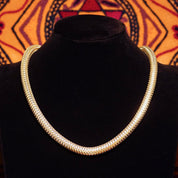 Vintage Sterling Silver Hollow Mesh Chain Necklace, 7.5mm Silver Tube Chain, Thick 925 Chain Necklace, Lightweight, Unisex Jewelry, 18 1/2 L