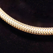 Vintage Sterling Silver Hollow Mesh Chain Necklace, 7.5mm Silver Tube Chain, Thick 925 Chain Necklace, Lightweight, Unisex Jewelry, 18 1/2 L