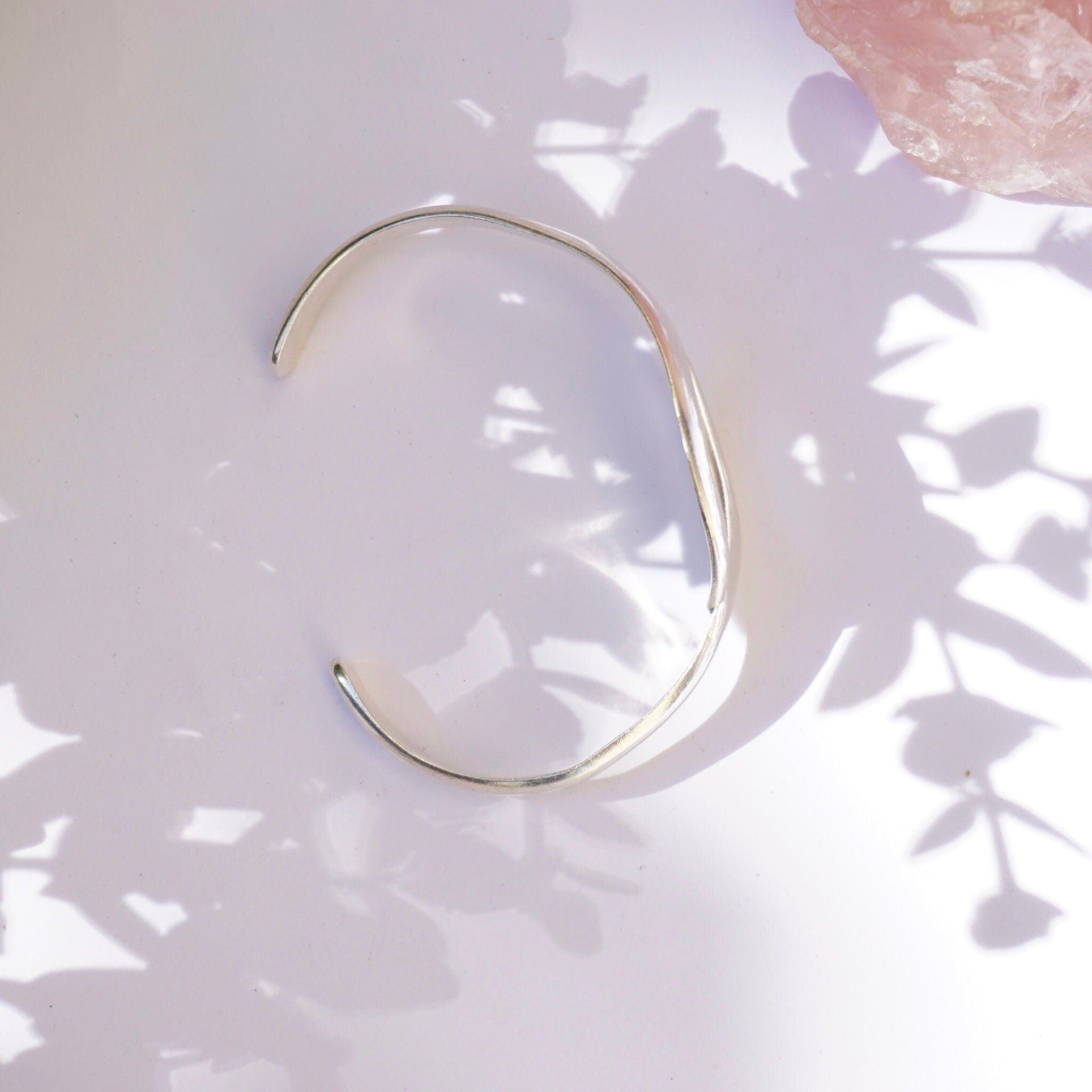 Vintage Sterling Silver Bracelet Cuff, Made In Mexico Silver Bracelet, Modern Silver Bracelet, Minimalist Cuff, 950 Jewelry