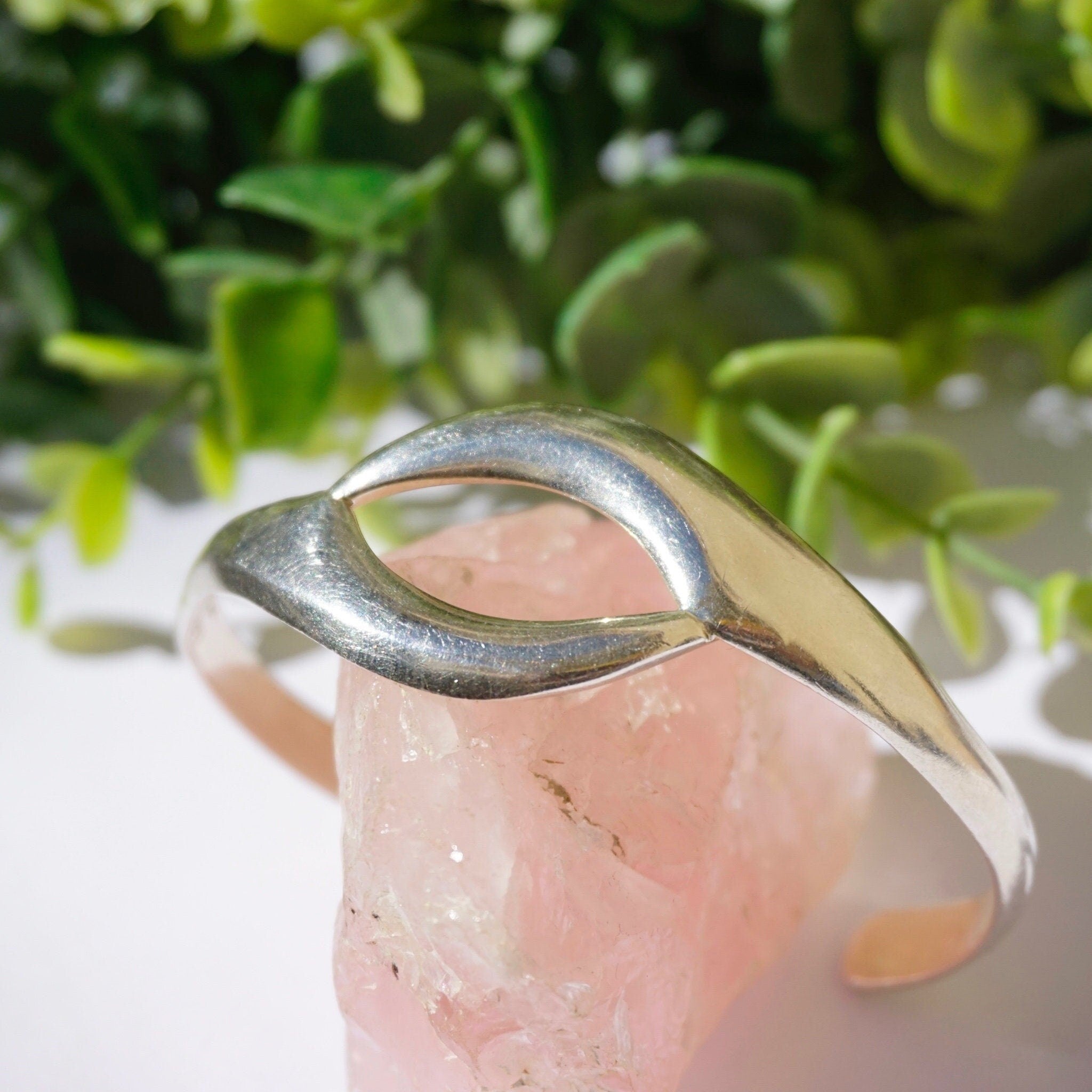 Vintage Sterling Silver Bracelet Cuff, Made In Mexico Silver Bracelet, Modern Silver Bracelet, Minimalist Cuff, 950 Jewelry