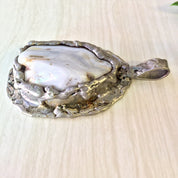 WA Danish Design, Modernist Pendant, Walter Arnesen, Danish Design Pendant, Agage Pendant, Agate Jewlery, Large Pendant, Brutalist Jewelry