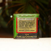 Antique Half & Half Buckingham Cut Plug Smoking Tobacco Tin, Early 1900s, John Bagley Company, Collectible Tobacciana, 2 7/8 L x 3 W