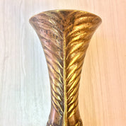Antique Vase, Brass Vase, Copper Vase, Asian Antique, Etched Brass, Vintage Home Decor, Decorative Vase, Antique Home Decor, Centerpiece