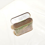 Antique Half & Half Buckingham Cut Plug Smoking Tobacco Tin, Early 1900s, John Bagley Company, Collectible Tobacciana, 2 7/8 L x 3 W