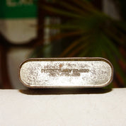 Antique Half & Half Buckingham Cut Plug Smoking Tobacco Tin, Early 1900s, John Bagley Company, Collectible Tobacciana, 2 7/8 L x 3 W
