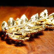 Vintage 14K Yellow Gold Diamond Conifer Tree Brooch, Textured Gold Pine Tree With 38 Dazzling Diamonds, 1.9 TCW, 2 3/8 L x 1 1/2 W