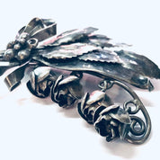 Vintage Brooch, Hobe Sterling, Hobe Brooch, Hobe Jewelry, Vintage Jewelry, Silver Brooch, Dangle Brooch, Vintage Pin, Rose Brooch, Flowers