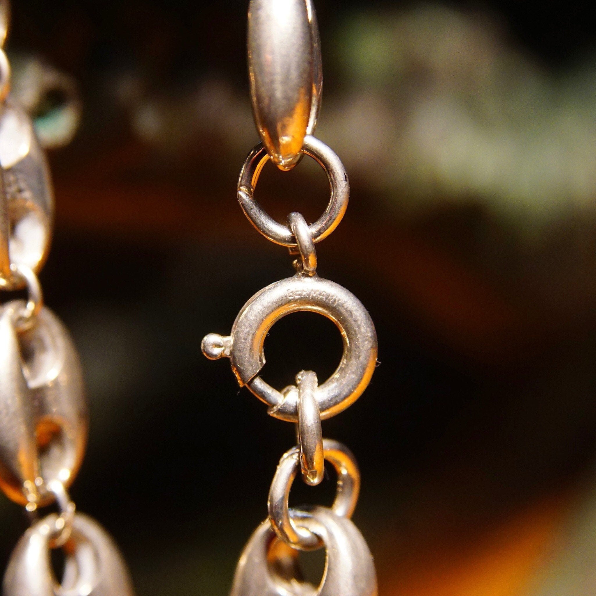 Vintage German Sterling Silver Mariner Link Bracelet, Large Mariner Links, Chunky Silver Bracelet, Modernist, Unisex, 7 1/2 L