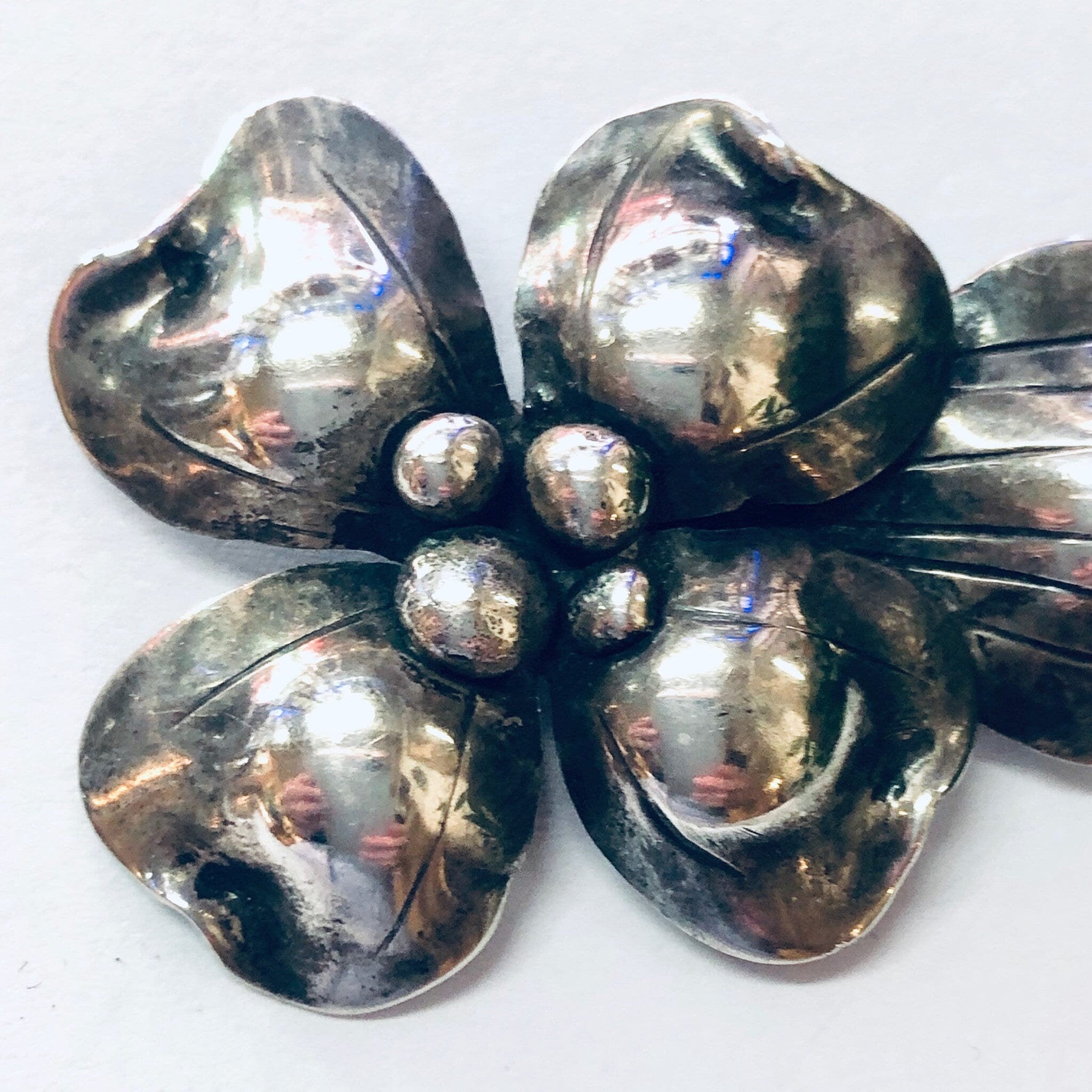 Vintage Brooch, John Wanamaker Pin, John Wanamaker Jewelry, Vintage Jewelry, Silver Brooch, Flower Pin, Flower Jewelry, Unique Pin, 925 Pin