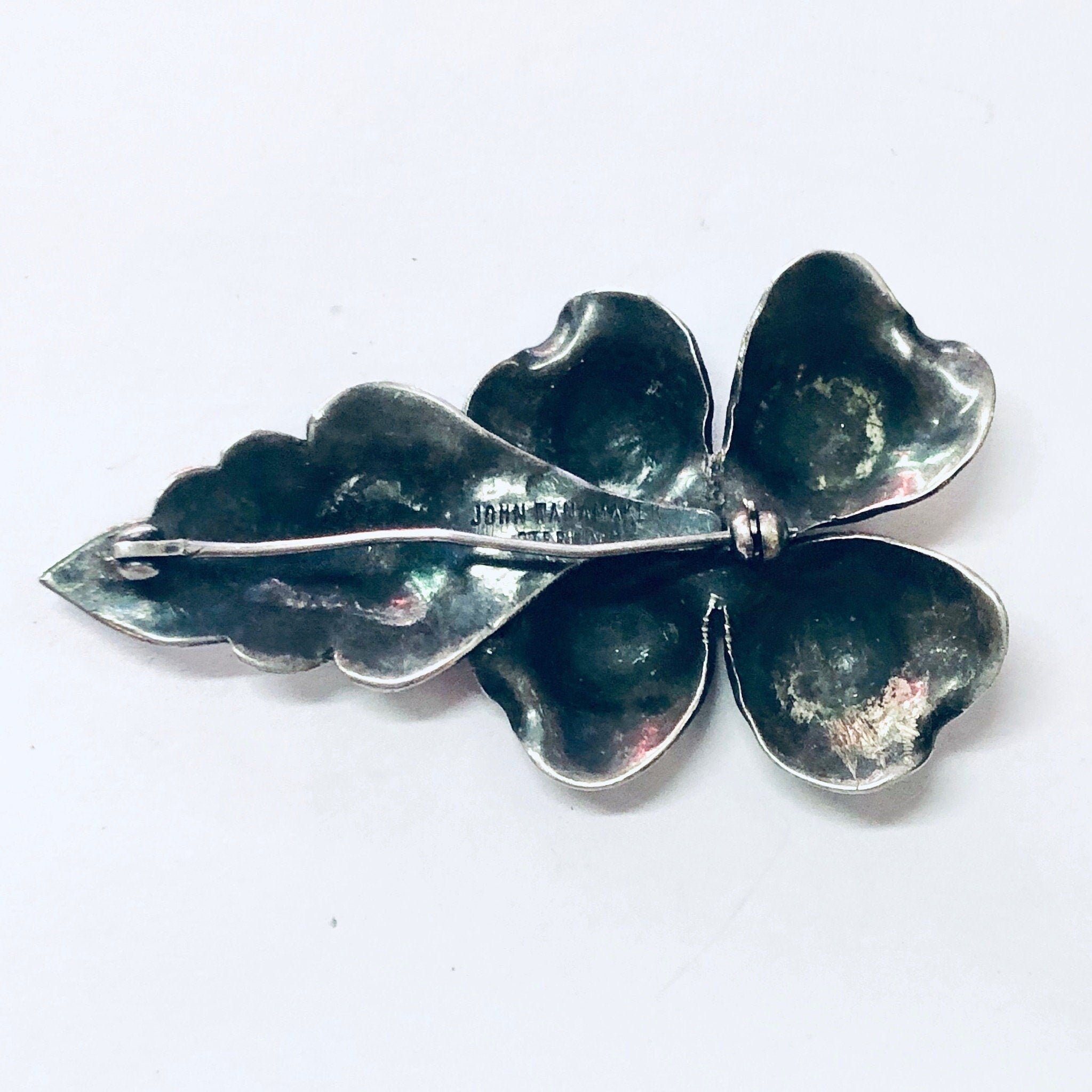 Vintage Brooch, John Wanamaker Pin, John Wanamaker Jewelry, Vintage Jewelry, Silver Brooch, Flower Pin, Flower Jewelry, Unique Pin, 925 Pin