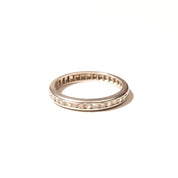 1930's Art Deco Platinum Diamond Wedding Band