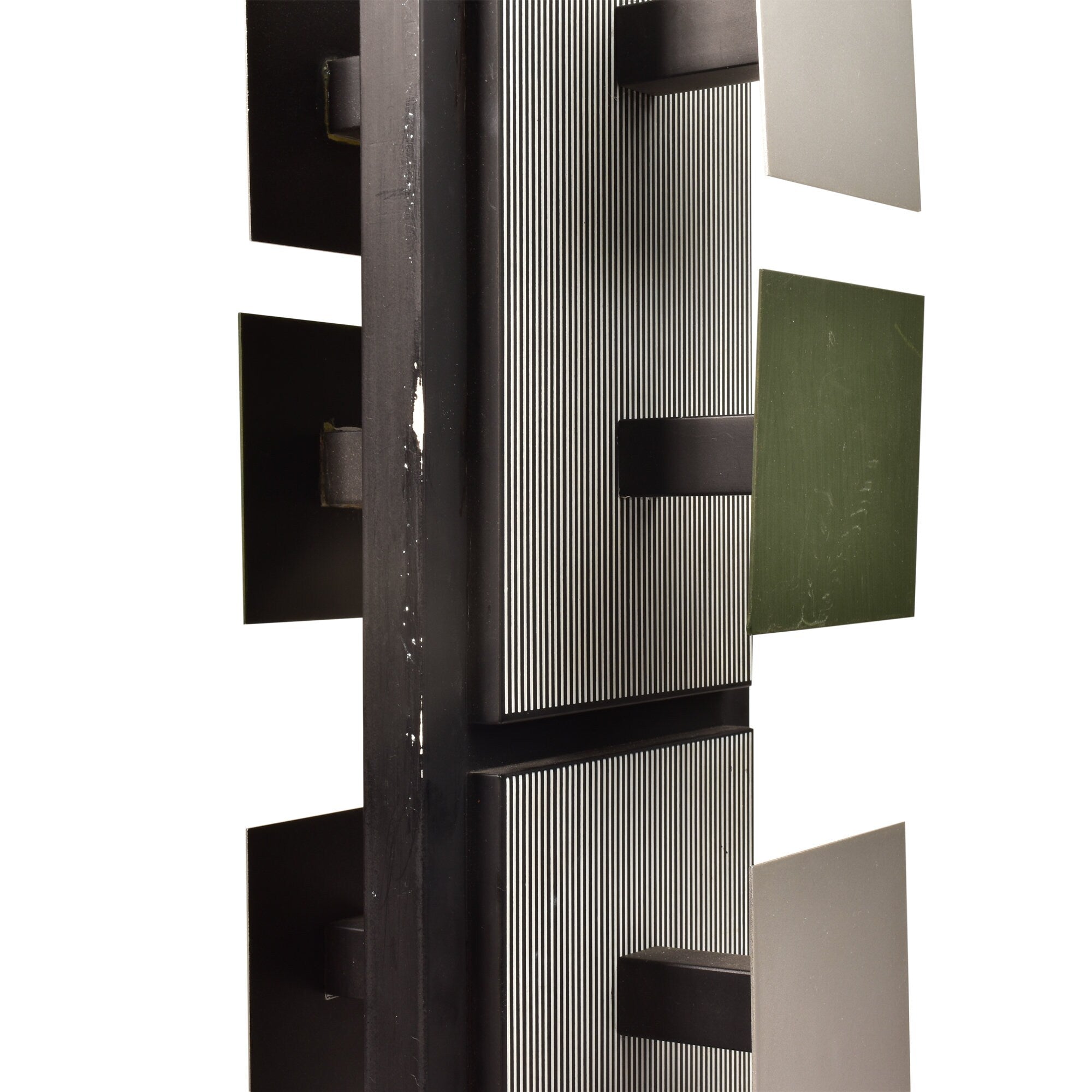 Original Signed Jess Rafael Soto 'Caroni' Limited Edition Op Art Sculpture, Wood & Aluminum, 19.5" H