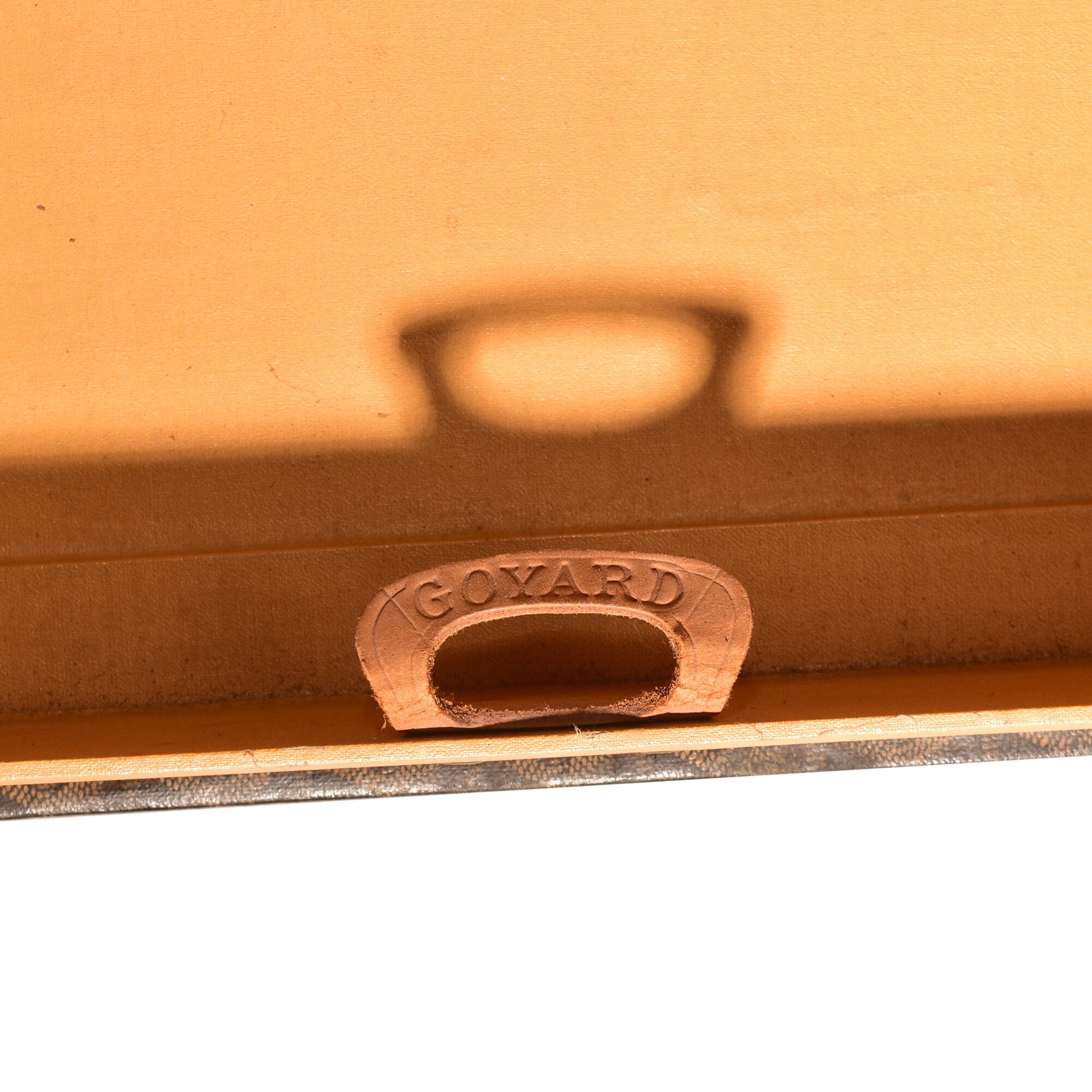 Antique Original Goyard Wanamaker Hard Suitcase Monogram Trunk w/ Original Tray, Shipping Included