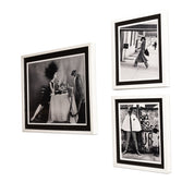 Framed Vogue Magazine Prints B&W, Vintage Wall Art